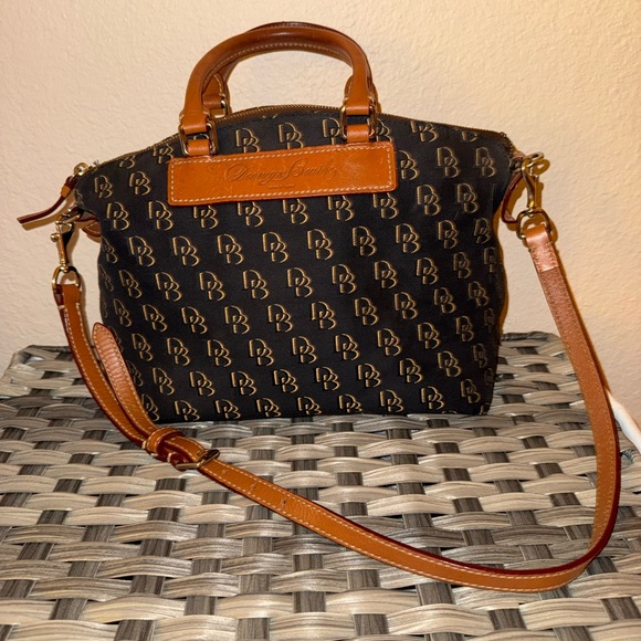DOONEY & BOURKE Canvas/Florentine Vachetta Leather Monogram...